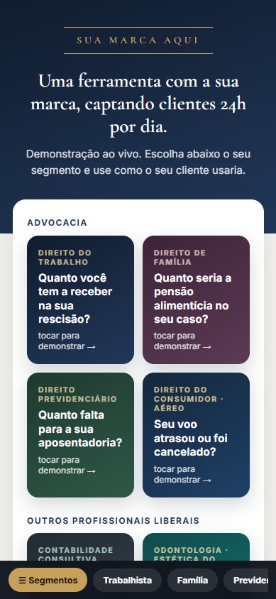 Demo Ferramentas em uso no celular