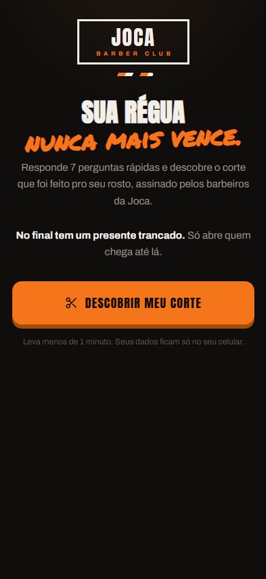 Régua Joca em uso no celular